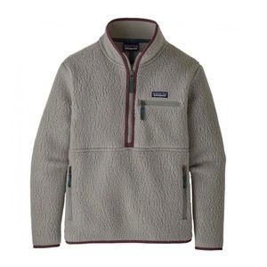 Women's Retro Pile Fleece Marsupial XL Gray Purple Teal